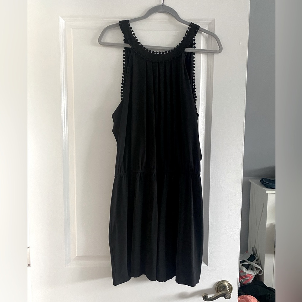 Black halter romper